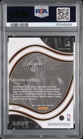 DEVIN VASSELL 2020 SELECT ZEBRA PRIZM COURTSIDE ROOKIE PSA 10